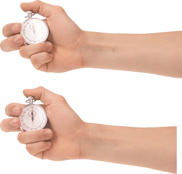 Hand Holding Stopwatch PNG Transparent Background