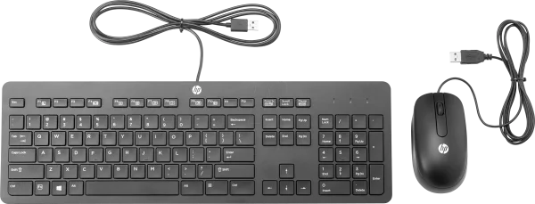HP Wired Keyboard and Mouse Combo PNG Transparent