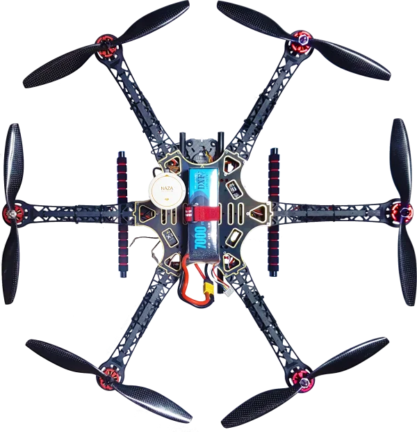 Hexacopter Drone PNG Transparent Background