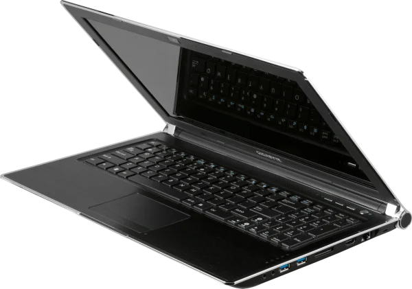 Modern Black Ultrabook Laptop PNG Transparent