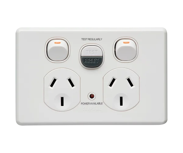 Australian Double Power Outlet PNG
