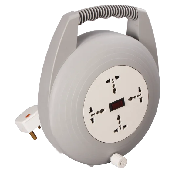 Power Extension Reel with Universal Sockets PNG