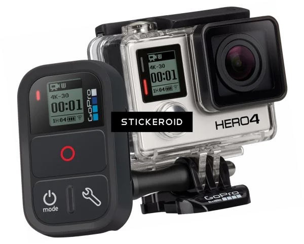 GoPro HERO4 Camera and Remote Control PNG Transparent Background