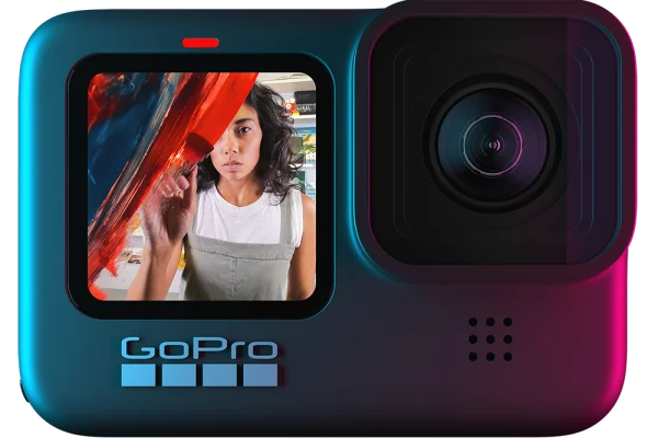 GoPro Camera with Screen Display PNG