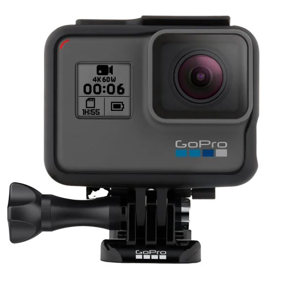 GoPro Hero 6 Black Action Camera PNG Transparent Background