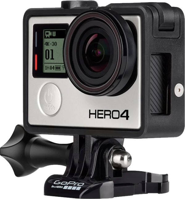 GoPro HERO4 Action Camera PNG Transparent Background