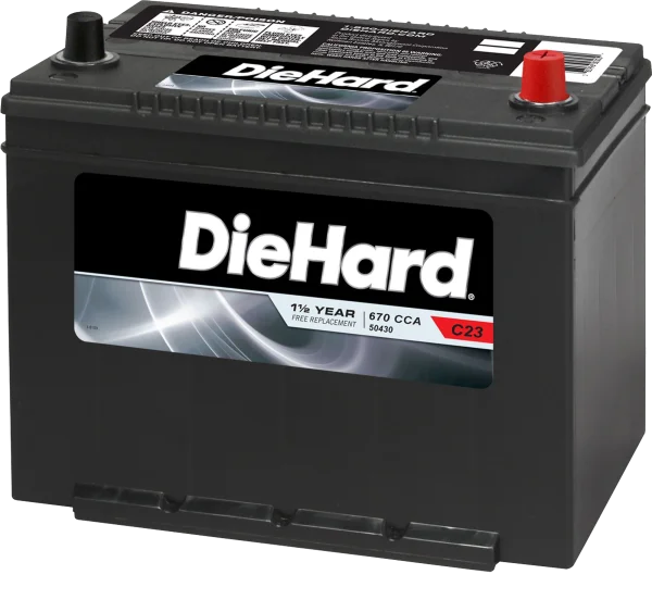 DieHard Car Battery PNG Transparent Background