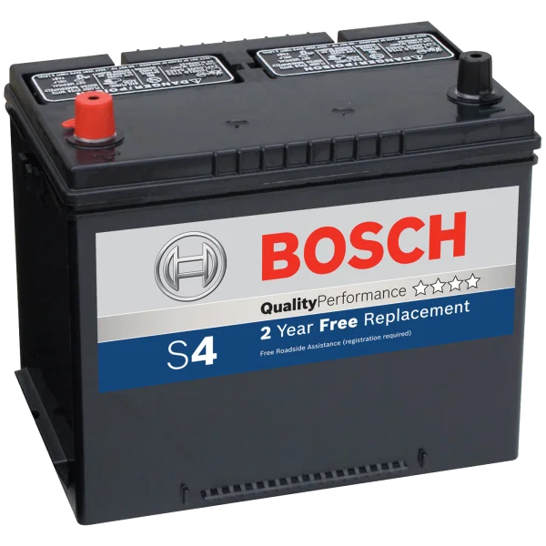 Bosch S4 Car Battery PNG Transparent Background
