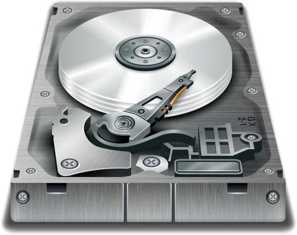 Open Hard Disk Drive PNG Transparent