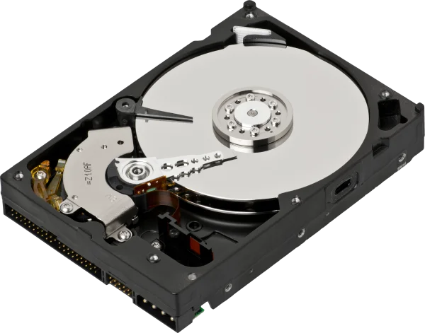 Open Hard Disk Drive Internal View PNG