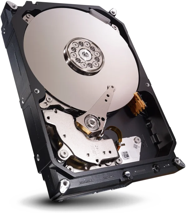 Open Hard Disk Drive Internal View PNG