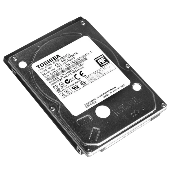Toshiba 500GB Hard Drive PNG Transparent