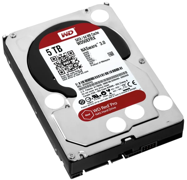 WD Red Pro 5TB NAS Hard Drive PNG Transparent