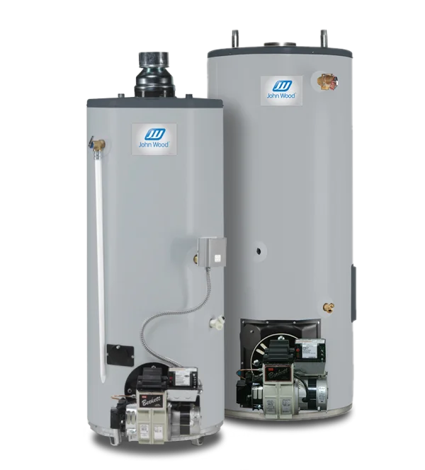 Two John Wood Oil Fired Water Heaters PNG