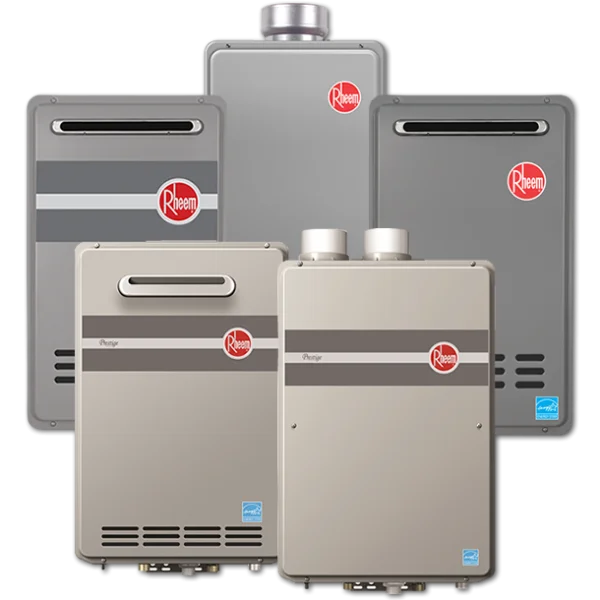 Rheem Tankless Water Heaters Collection PNG