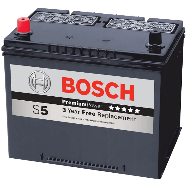 Bosch S5 Premium Power Car Battery PNG Transparent Background