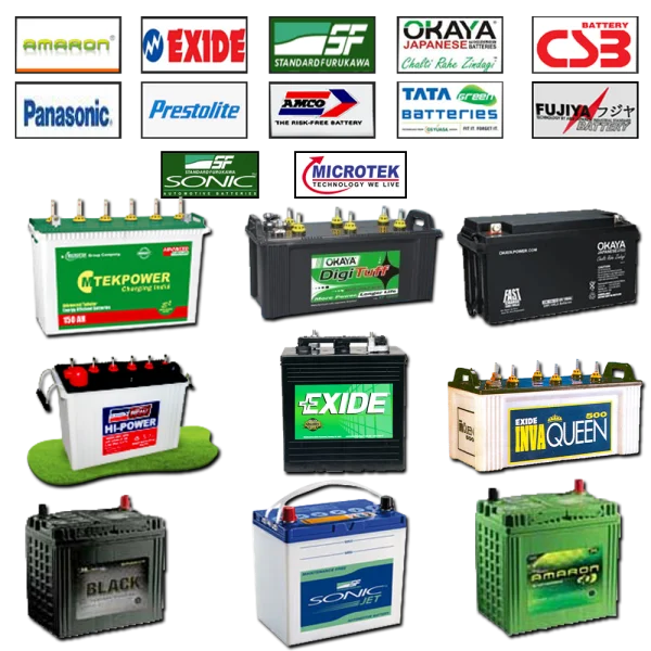 Automotive Battery Brands and Logos Collection PNG
