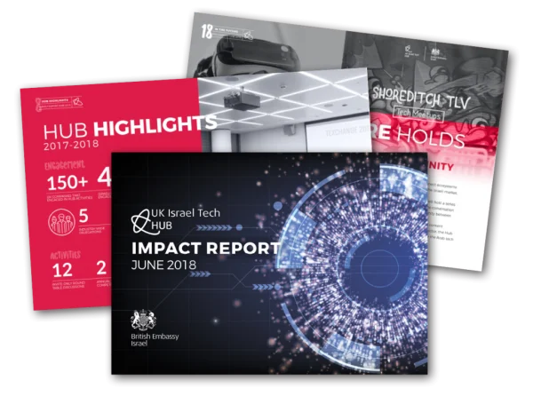 Stack of Digital Business and Tech Reports PNG