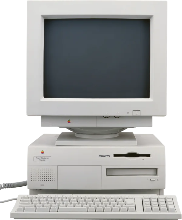 Vintage Apple Power Macintosh Computer PNG