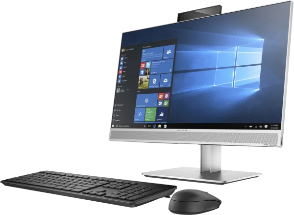 HP EliteOne All-in-One PC with Keyboard and Mouse PNG