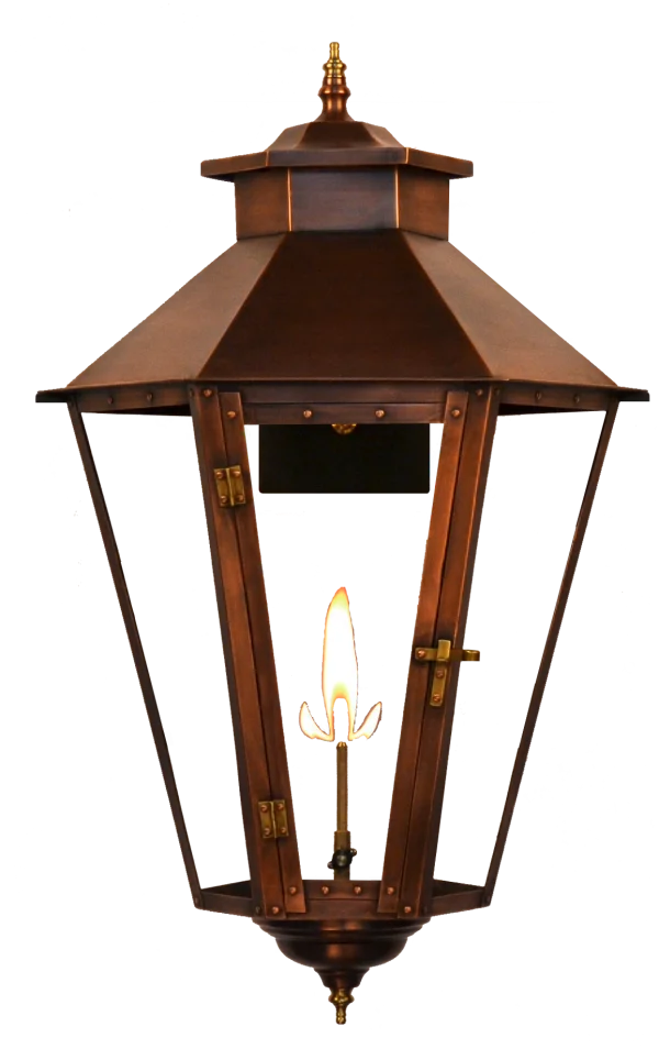 Vintage Copper Gas Lantern PNG Transparent Background