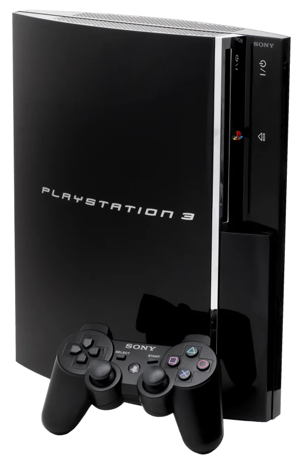 Playstation 3 Console and Controller PNG Transparent