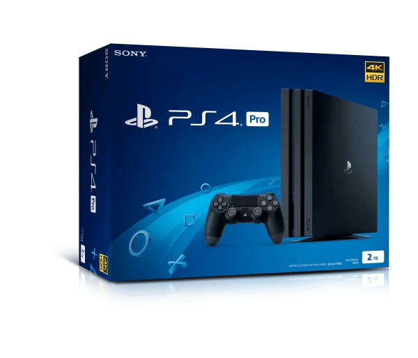 PlayStation 4 Pro Box with Controller PNG Transparent