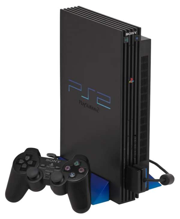 PlayStation 2 Console and Controller PNG