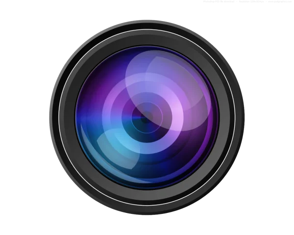 Vibrant Camera Lens PNG Transparent Background