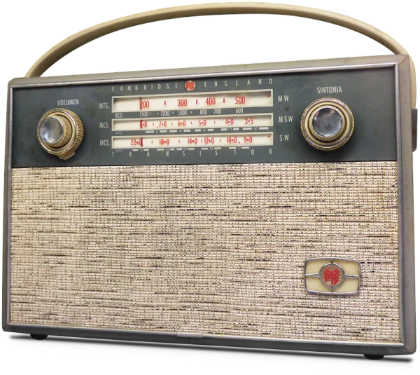 Vintage Portable Radio PNG Transparent Background