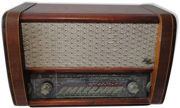 Vintage Luxor Wooden Radio PNG Transparent Background