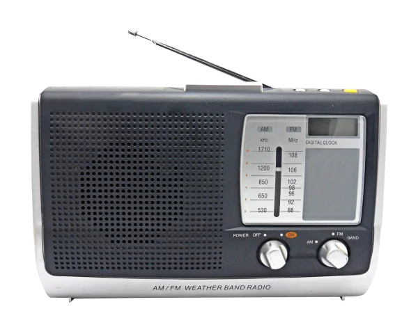 AM/FM Weather Band Radio PNG Transparent Background