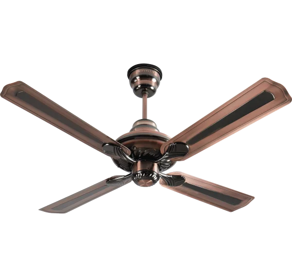 Rustic Copper Ceiling Fan PNG Transparent Background