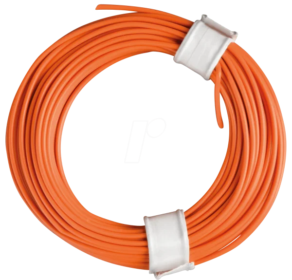 Orange Cable Coil PNG Transparent Background