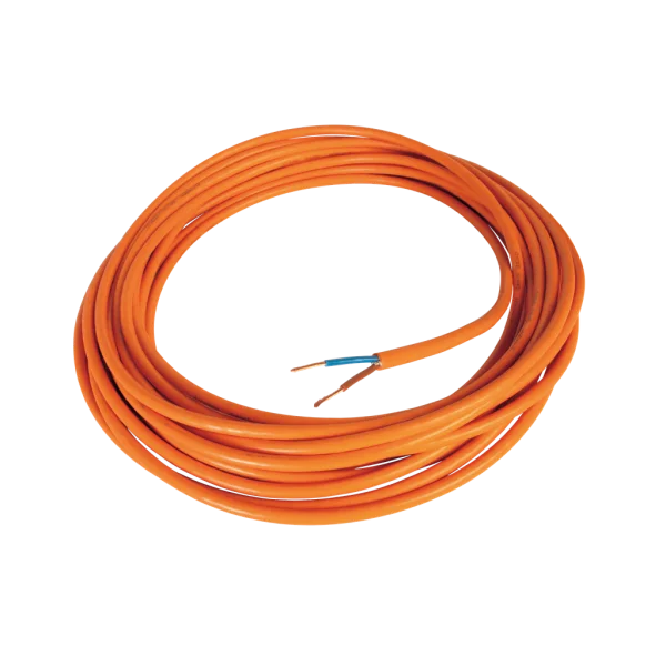 Orange Electrical Cable Coil PNG Transparent Background