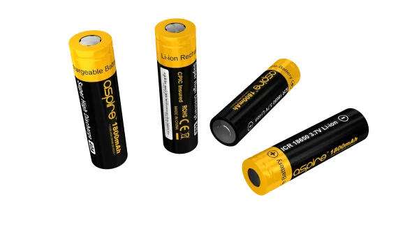 Aspire 18650 Li-ion Battery PNG Transparent Background