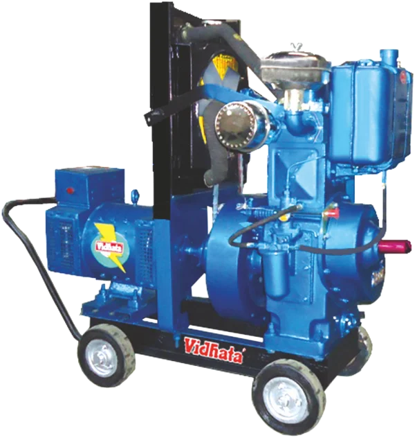 Blue Diesel Power Generator PNG Transparent
