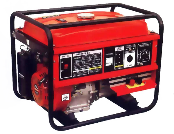 Red Portable Power Generator PNG Transparent Background