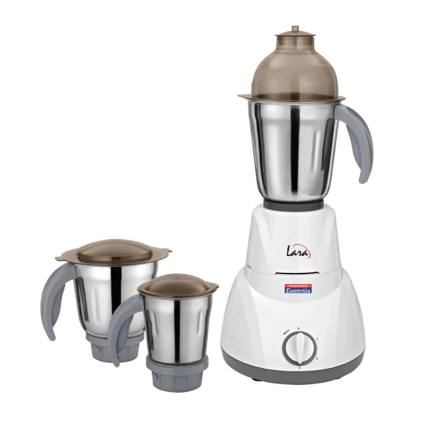 White Mixer Grinder with Three Jars PNG