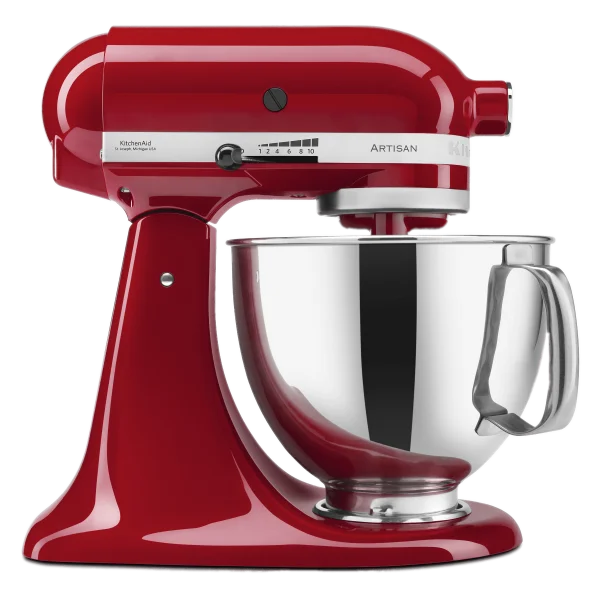 Red KitchenAid Stand Mixer PNG Transparent Background