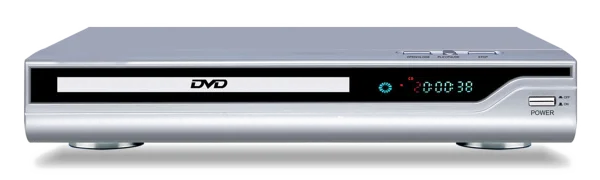 Silver DVD Player PNG Transparent Background