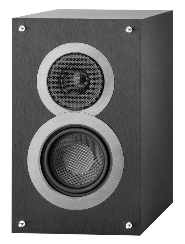 Modern Black Bookshelf Speaker PNG Transparent