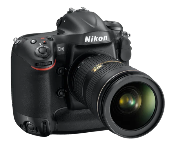 Nikon D4 DSLR Camera PNG Transparent Background