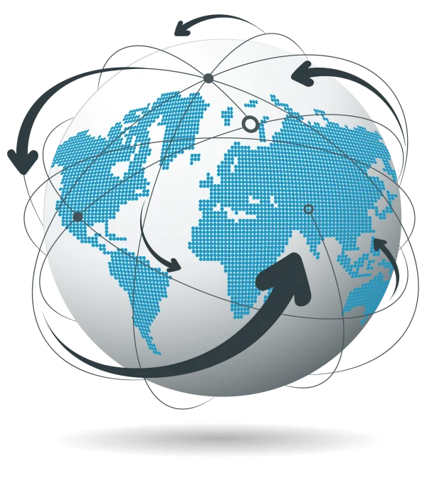 Global Network Globe PNG Transparent Background