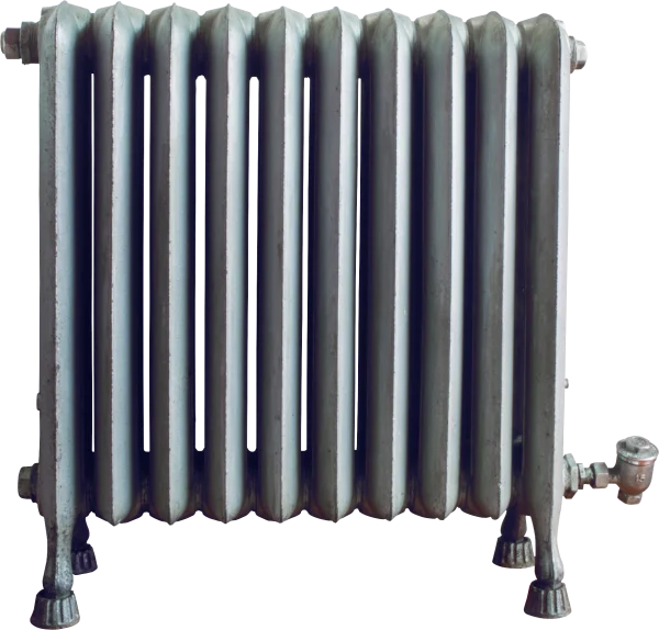 Vintage Cast Iron Radiator PNG Transparent