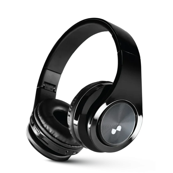 Black Wireless Headphones PNG Transparent Background