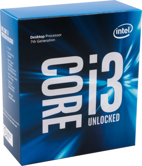 Intel Core i3 7th Gen Processor Box PNG