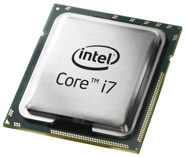 Intel Core i7 CPU Processor PNG Transparent Background