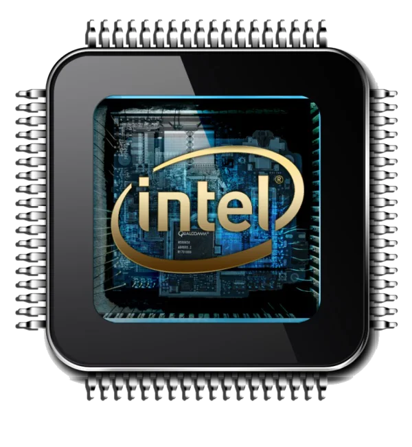 Intel CPU Chip PNG Transparent Background