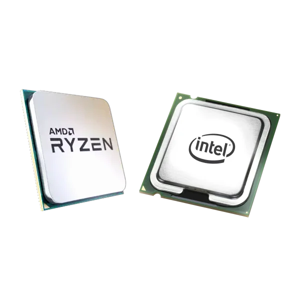 AMD Ryzen and Intel Processors PNG Transparent